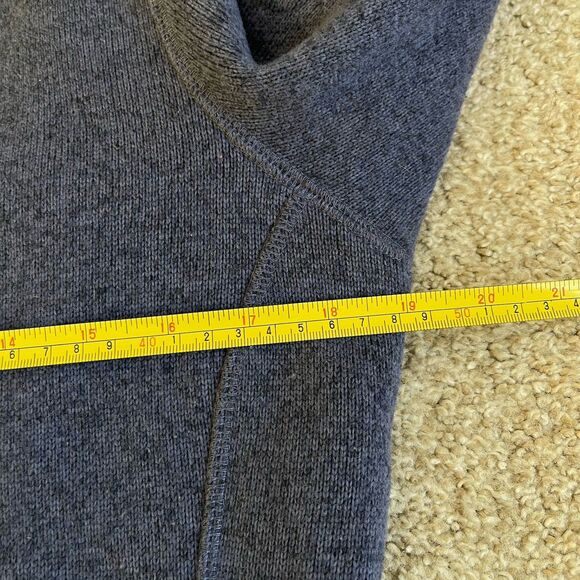 L.L.Bean Sweater Fleece Jacket Coat Long Hoodie Size Small Cozy Comfy Casual - Picture 12 of 13